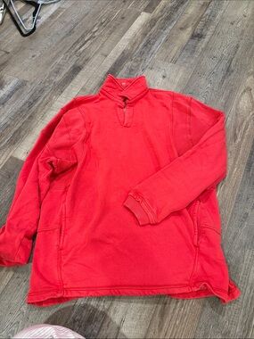 FP Movement by Free People Red Zip-Up Pullover Sweatshirt